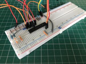 MCP23017 breadboard setup